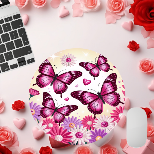 Butterfly Valentine Mouse Pad