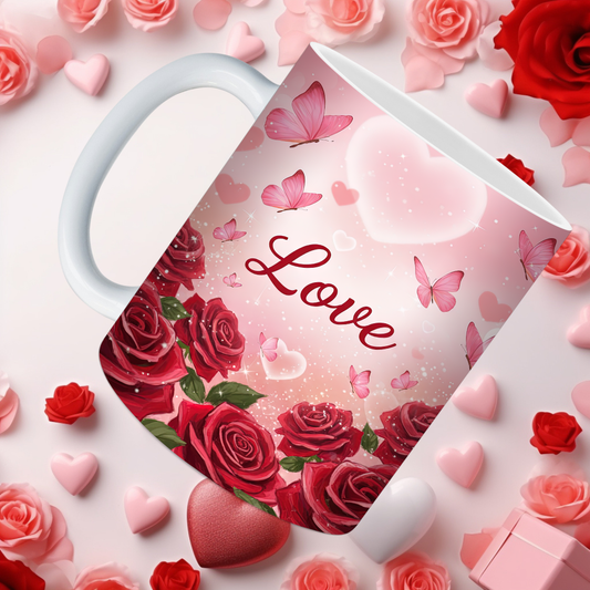 Butterfly Valentine Mugs