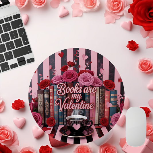 Cozy Book Valentine Mouse Pads