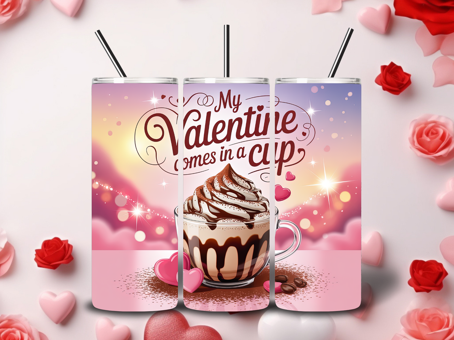 Coffee Book Valentine Tumblers