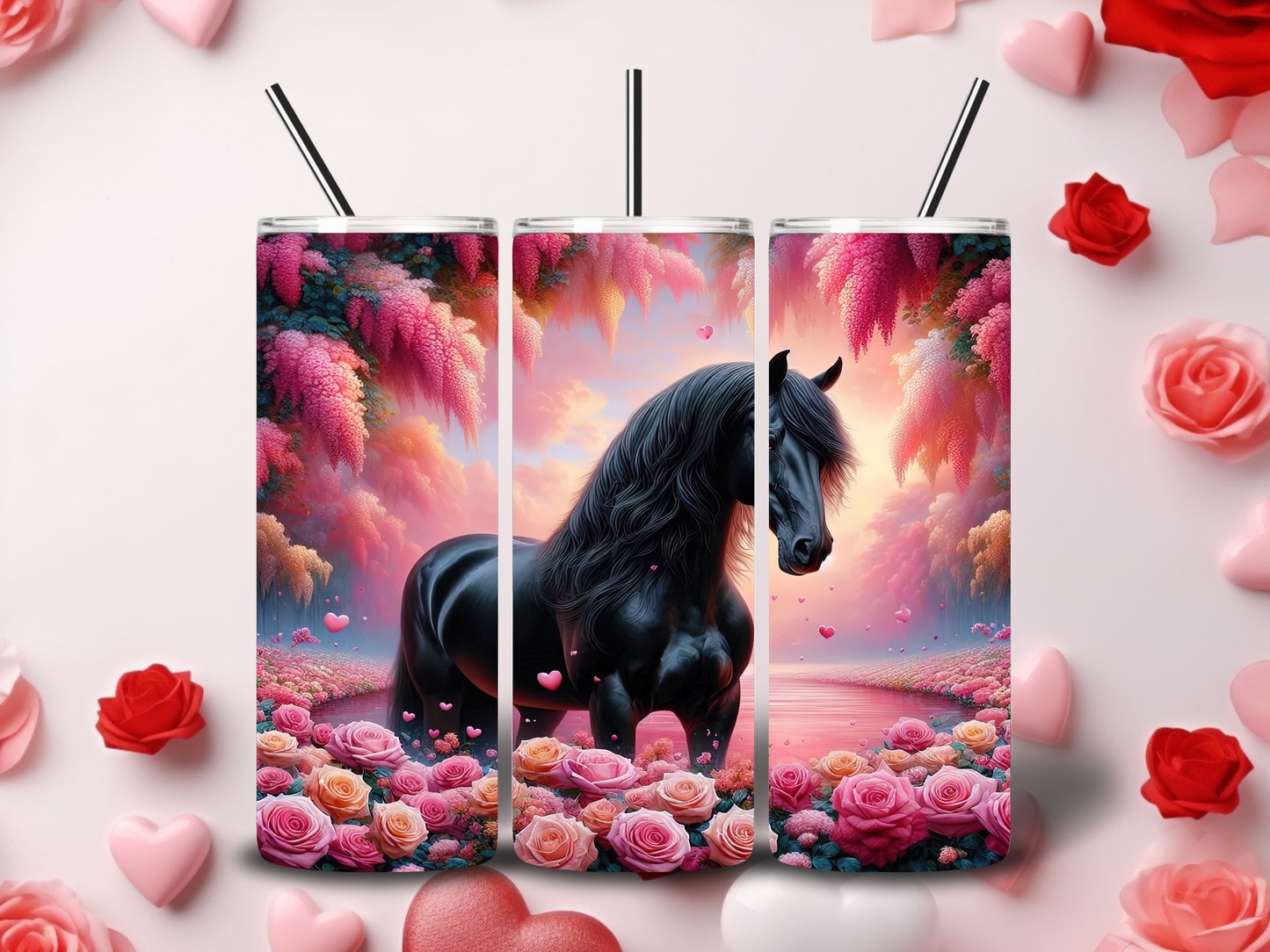 Farm Animals Valentine Tumblers