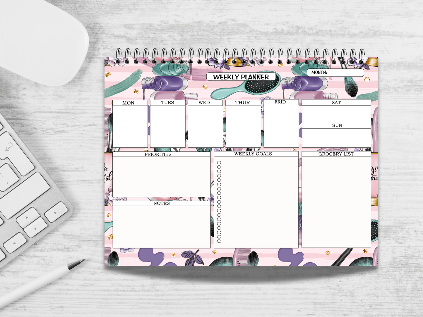 Beauty Spa Weekly Planner Notepad