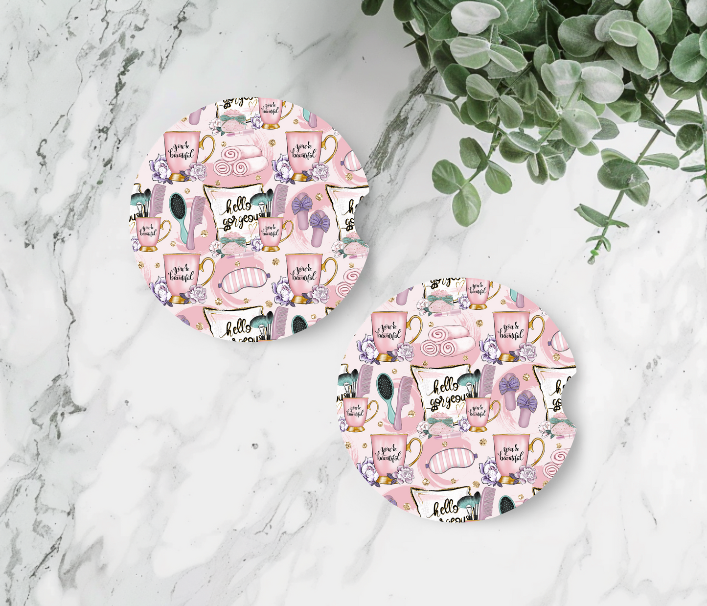 Beauty Spa Car Coasters