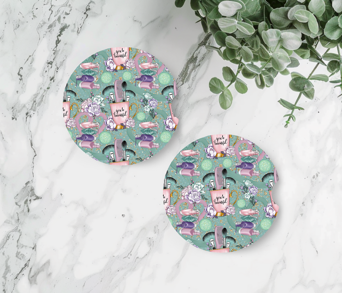 Beauty Spa Car Coasters
