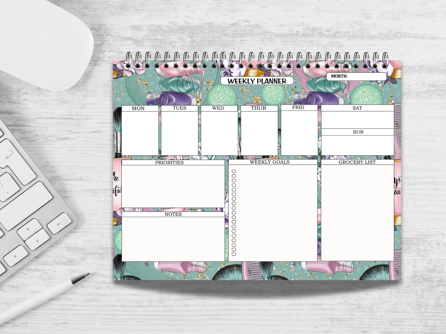 Beauty Spa Weekly Planner Notepad