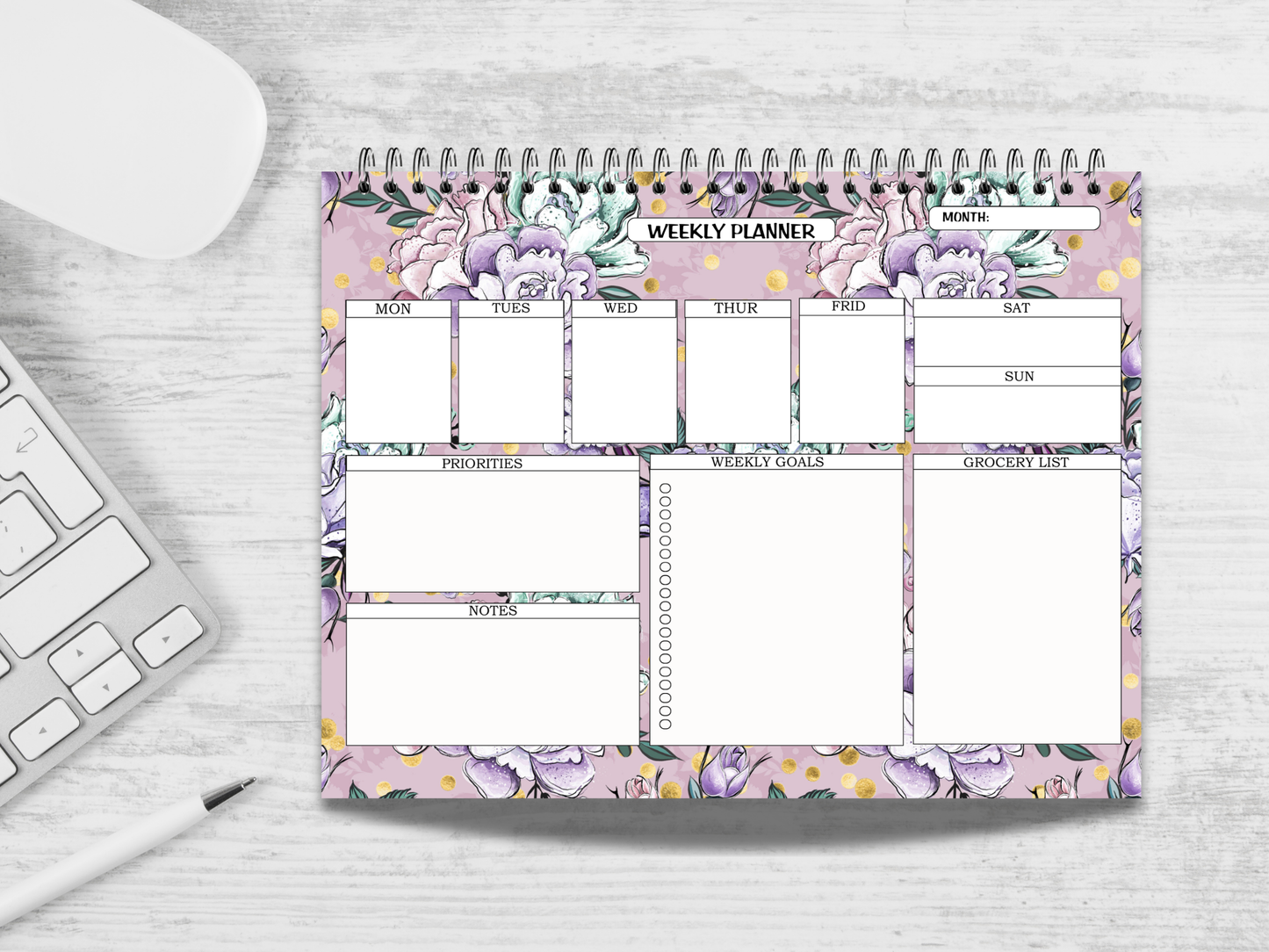 Beauty Spa Weekly Planner Notepad