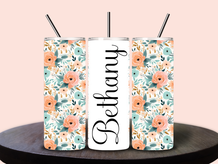 Boho Floral Tumbler