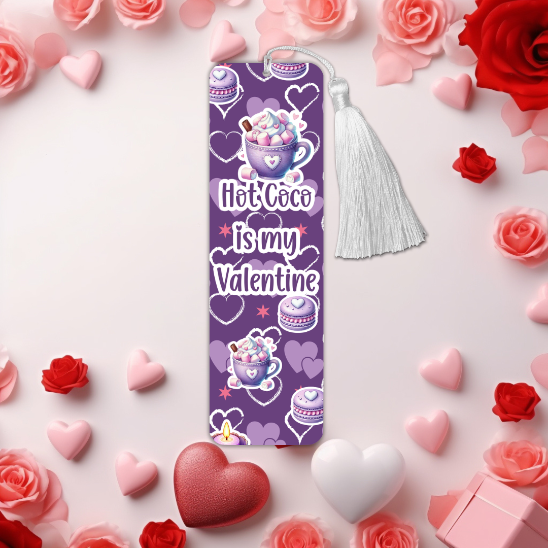 Purple Heart Valentine's Day Bookmarks