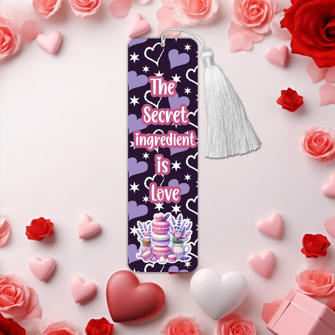 Purple Heart Valentine's Day Bookmarks