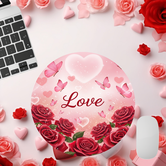 Butterfly Valentine Mouse Pad