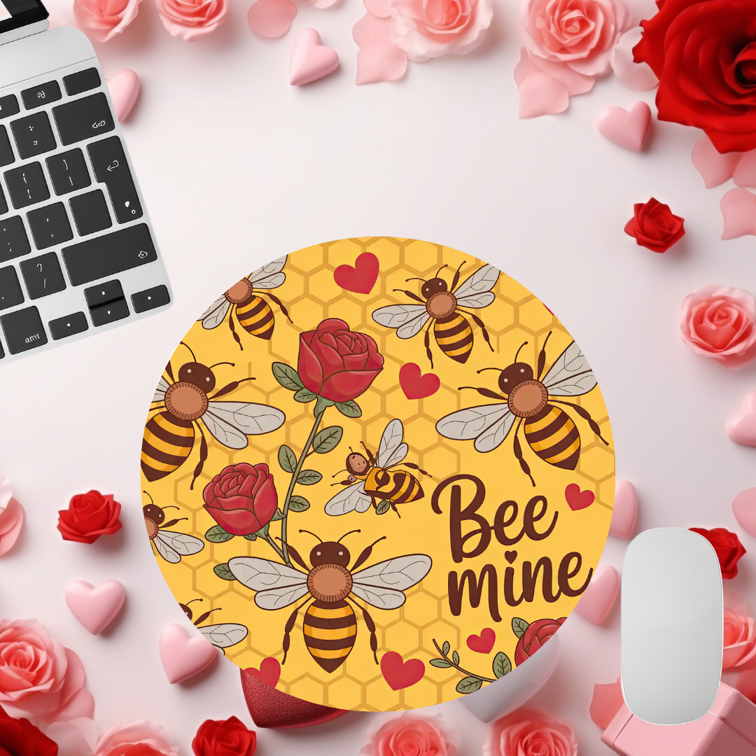 Bee Mine Valentine Mouse Pad