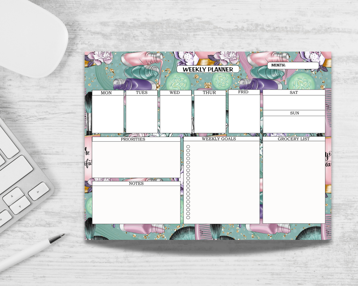 Beauty Spa Weekly Planner Notepad