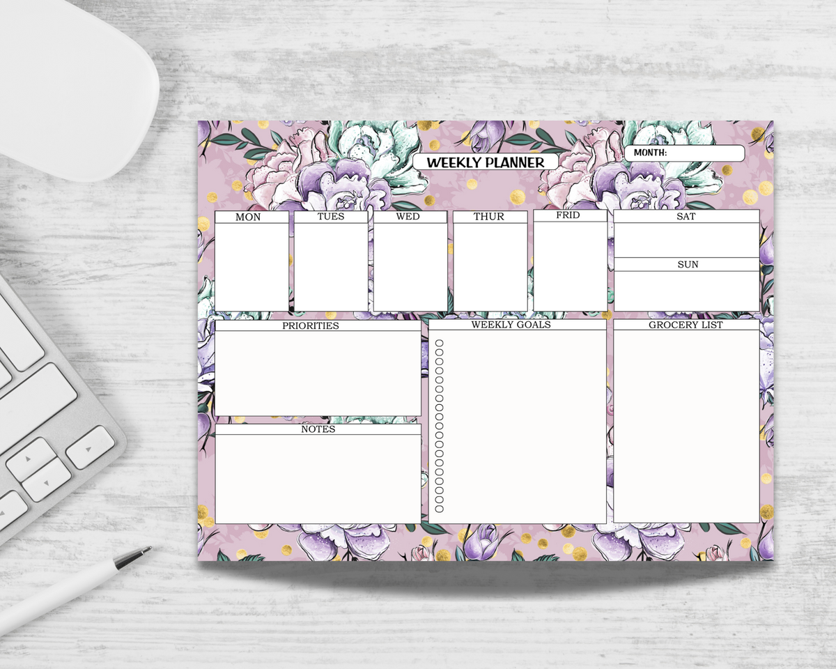 Beauty Spa Weekly Planner Notepad
