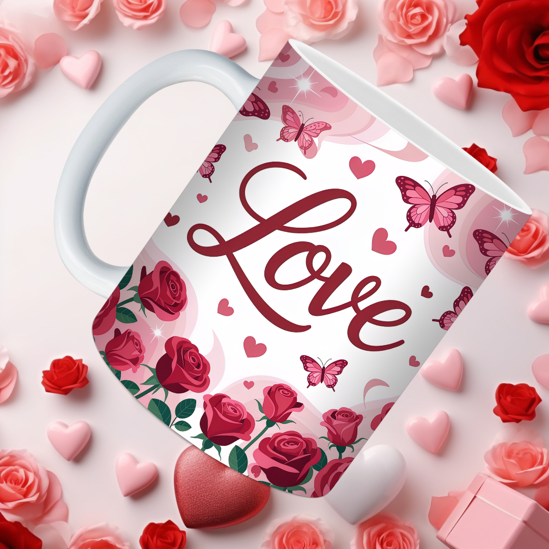 Butterfly Valentine Mugs