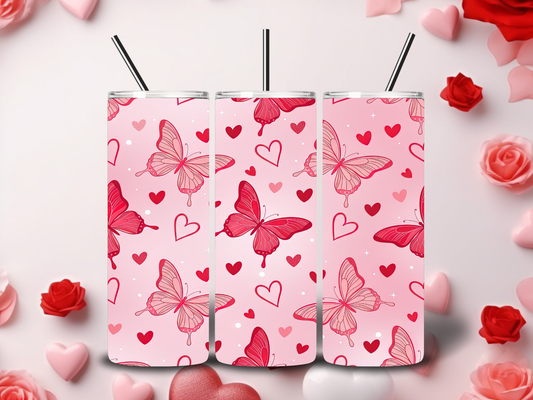 Butterfly Valentine Tumblers