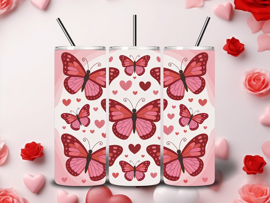 Butterfly Valentine Tumblers