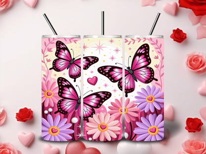 Butterfly Valentine Tumblers