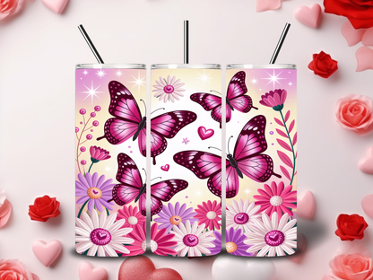 Butterfly Valentine Tumblers