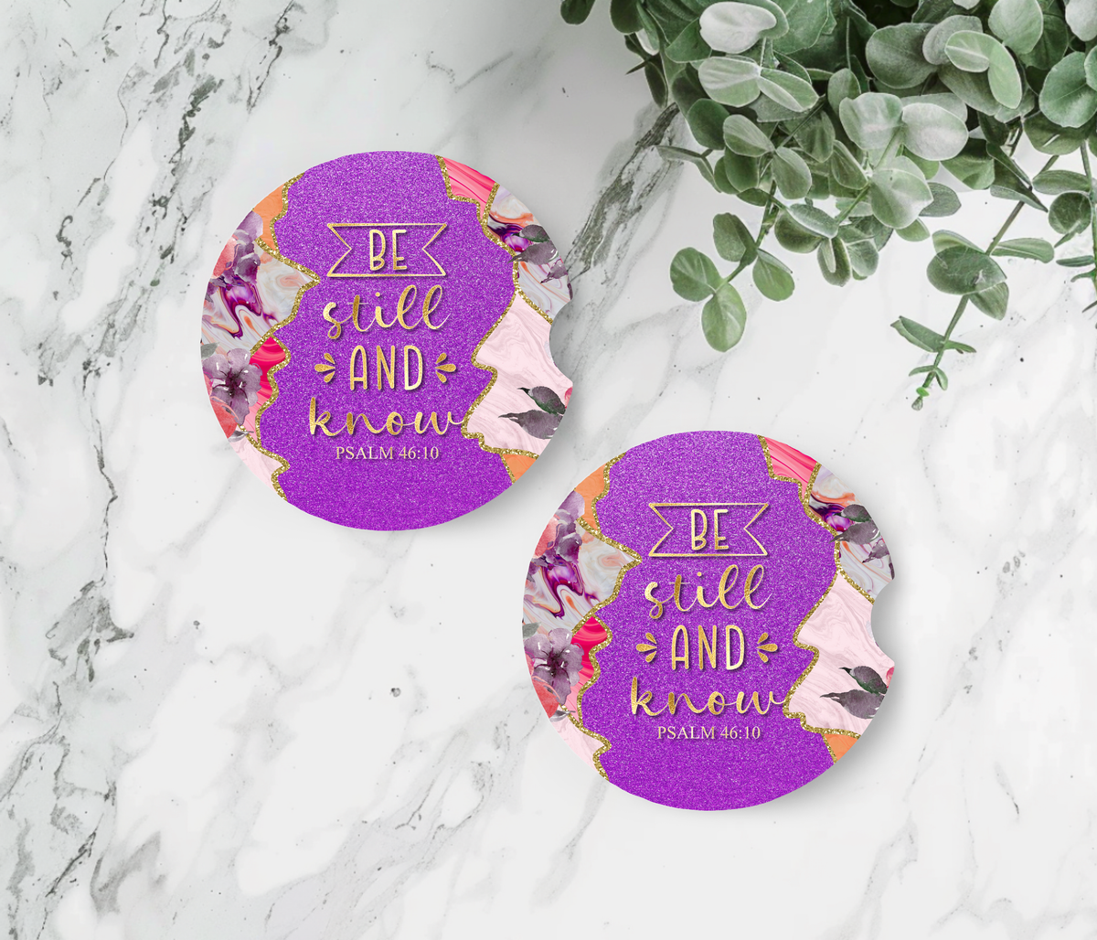 Bible Verse Car Coasters