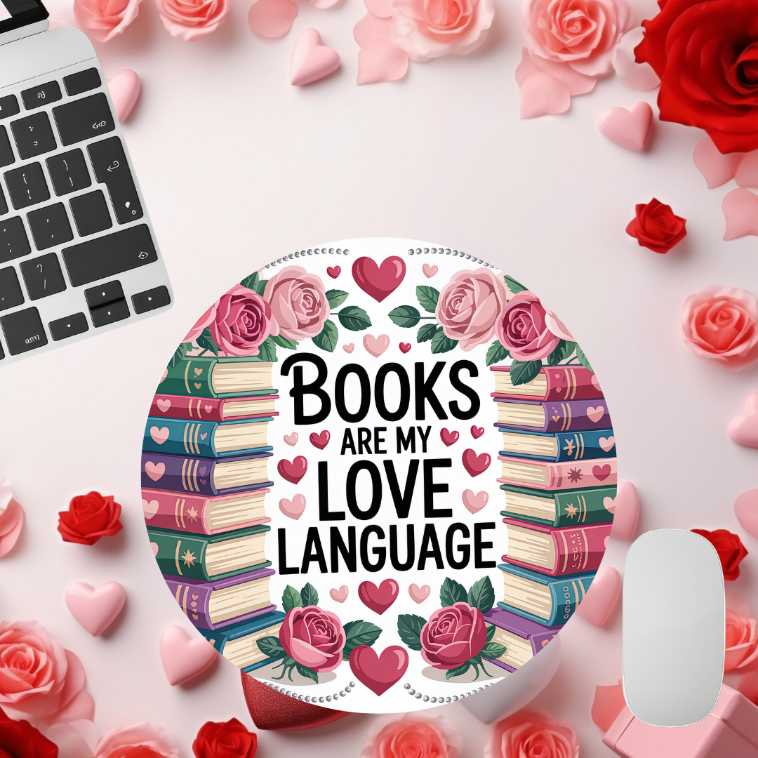 Cozy Book Valentine Mouse Pads
