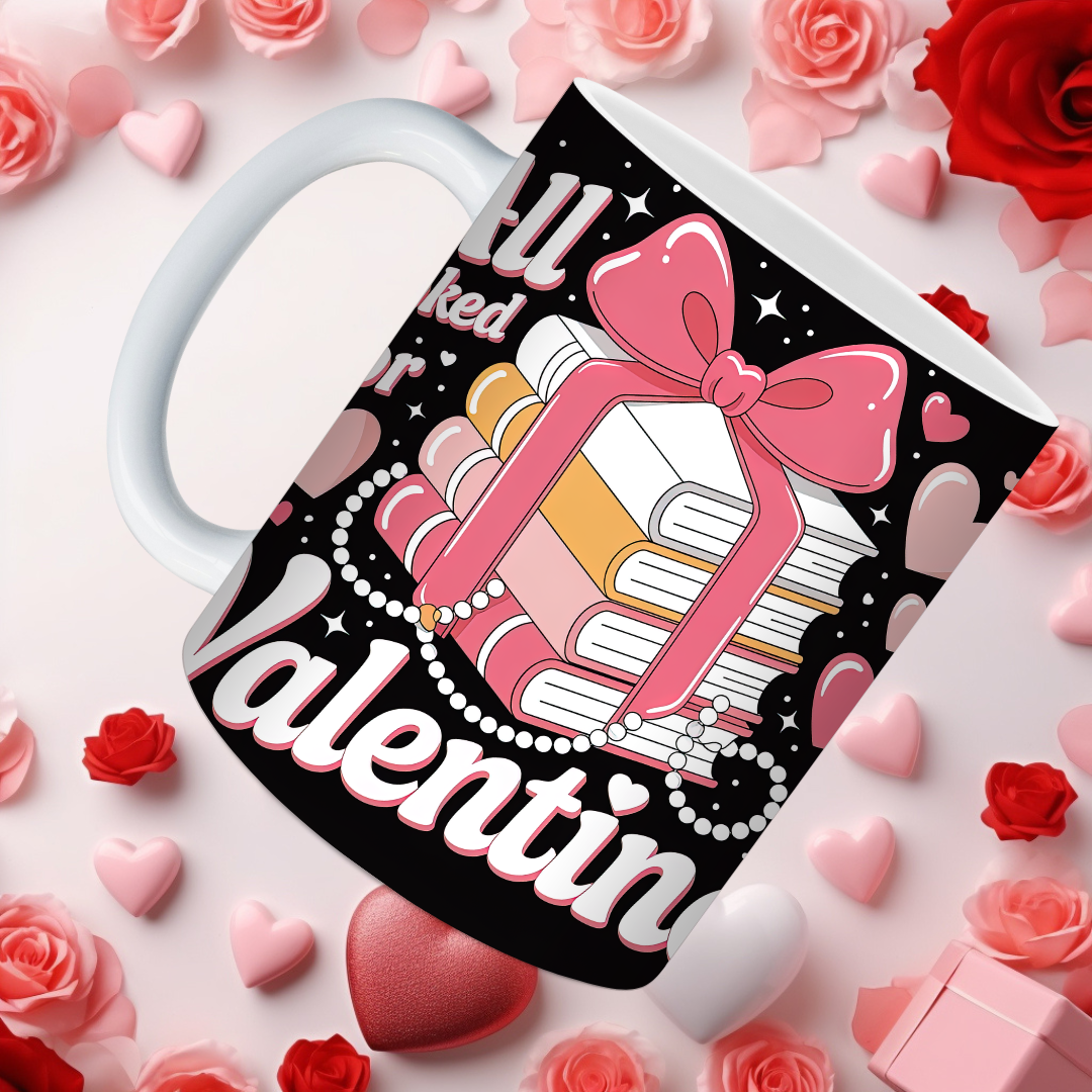 Cozy Book Valentine Mugs