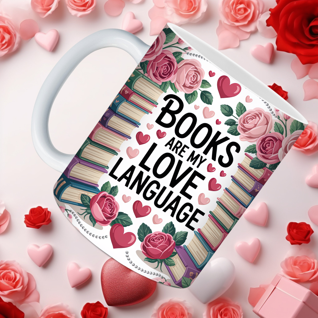 Cozy Book Valentine Mugs