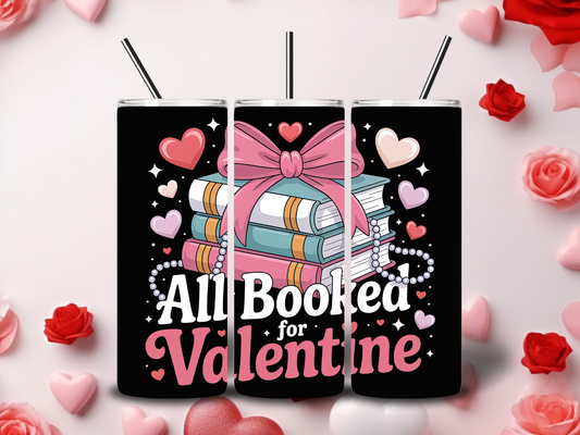 Cozy Book Valentine Tumblers