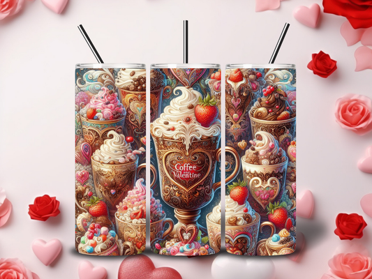 Coffee Book Valentine Tumblers