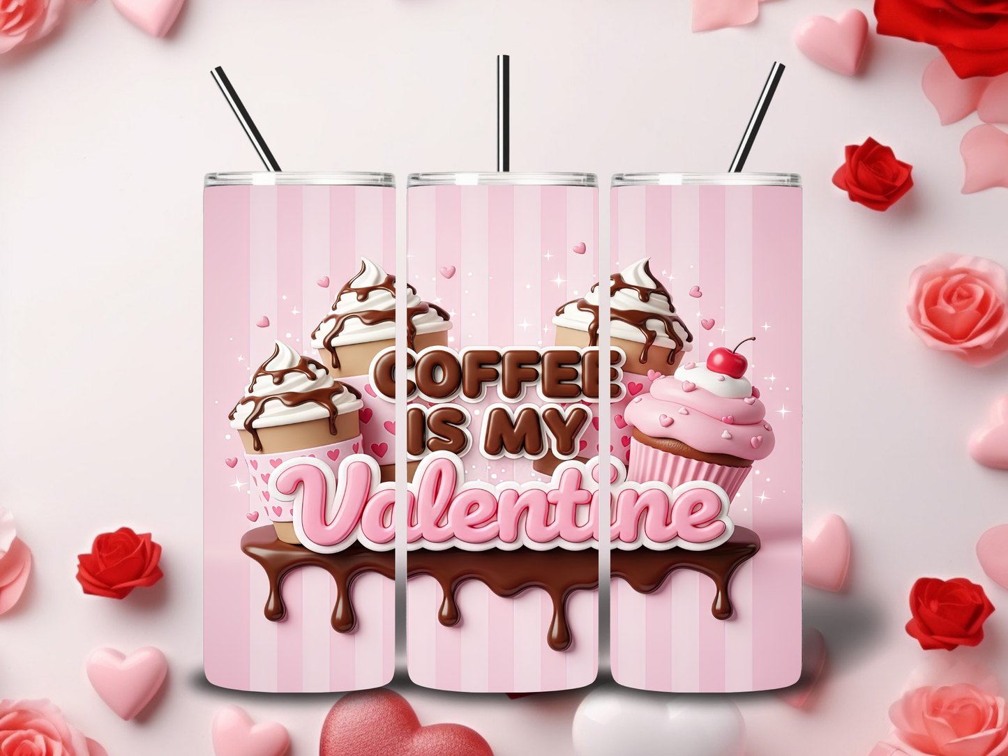 Coffee Book Valentine Tumblers
