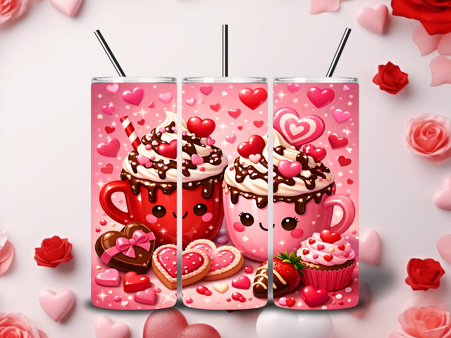 Coffee Book Valentine Tumblers