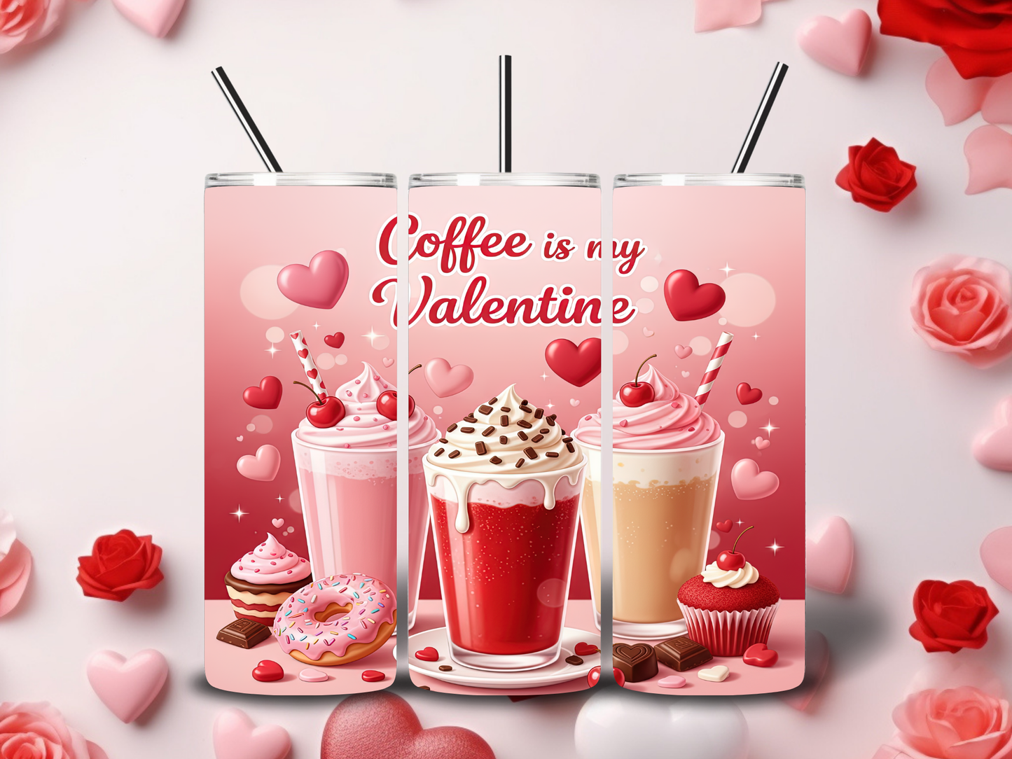 Coffee Book Valentine Tumblers