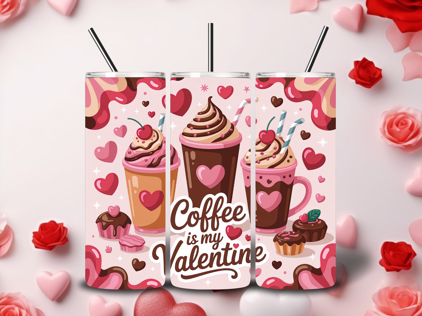 Coffee Book Valentine Tumblers