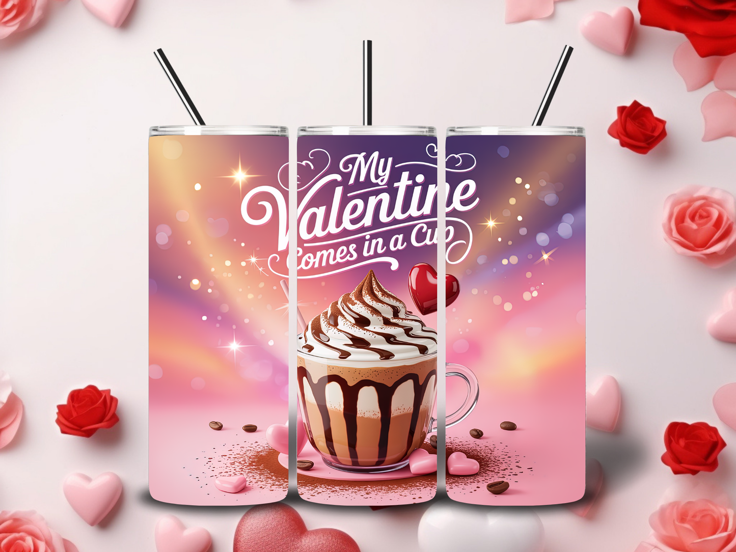 Coffee Book Valentine Tumblers