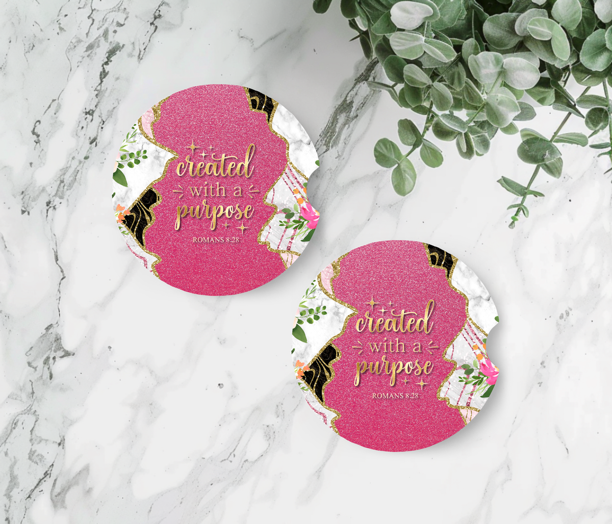 Bible Verse Car Coasters