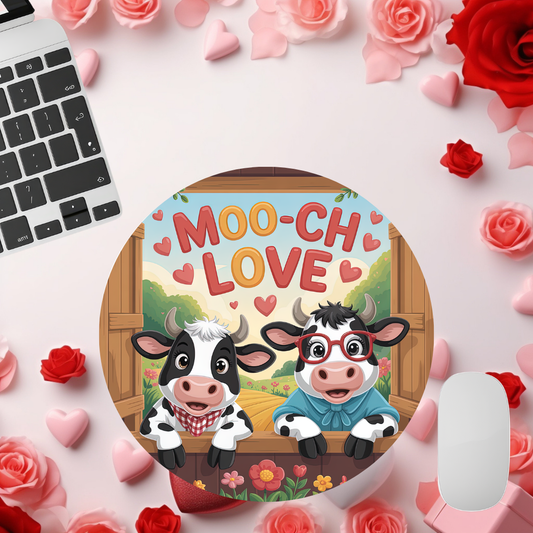 Farm Animals Valentine Mouse pad