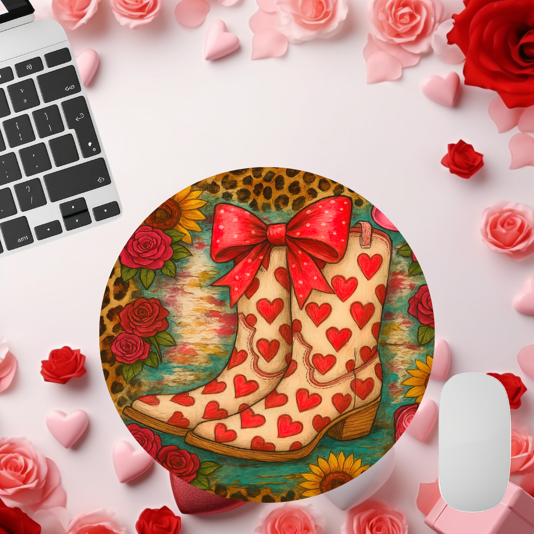 Farm Animals Valentine Mouse pad