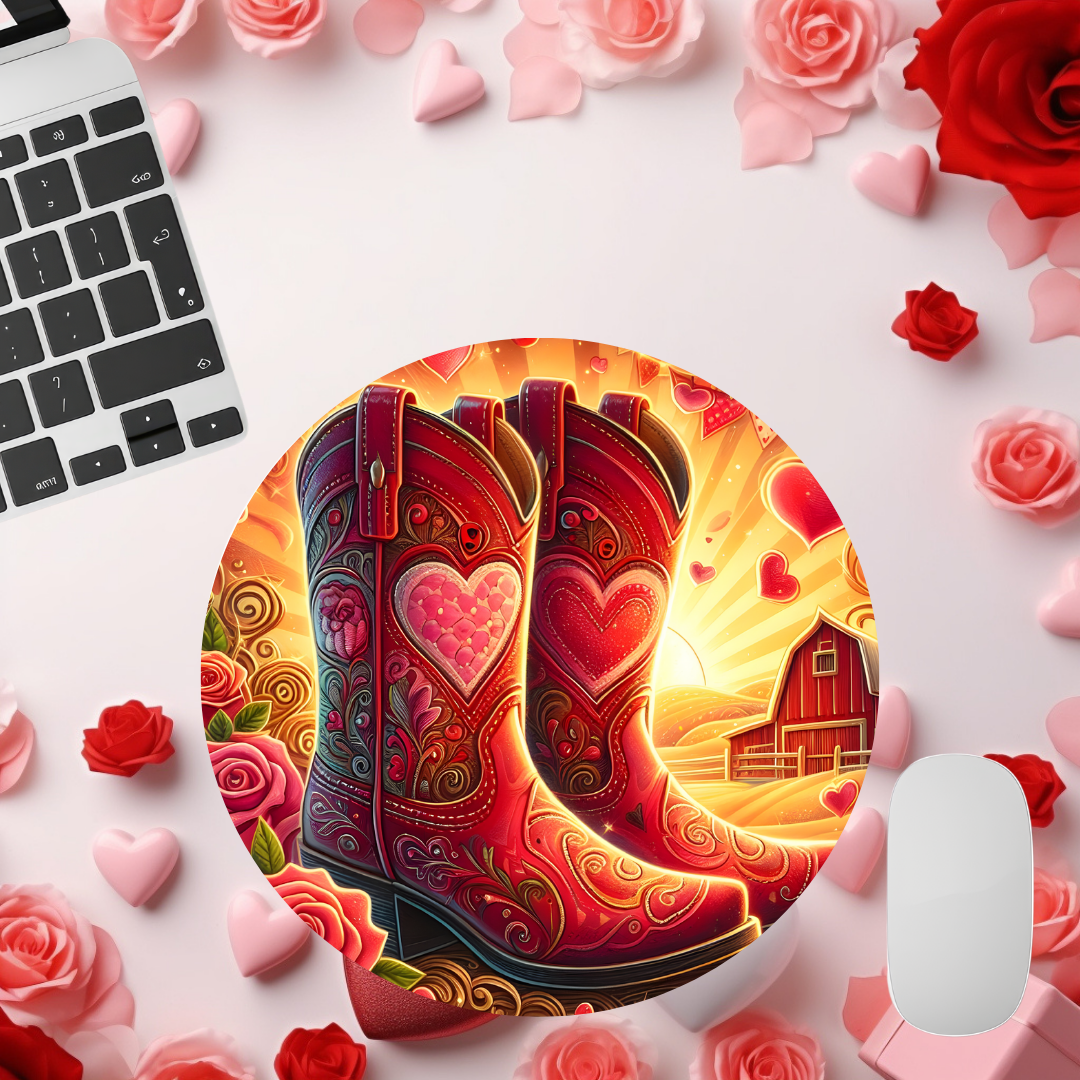 Farm Animals Valentine Mouse pad