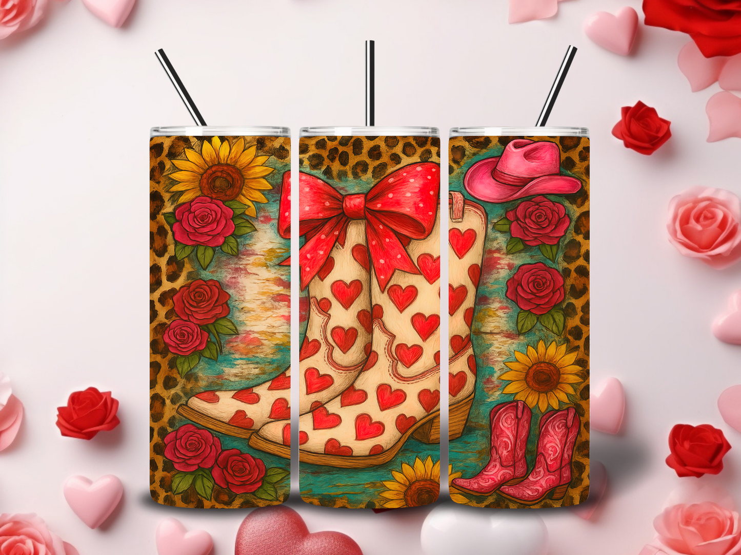 Farm Animals Valentine Tumblers