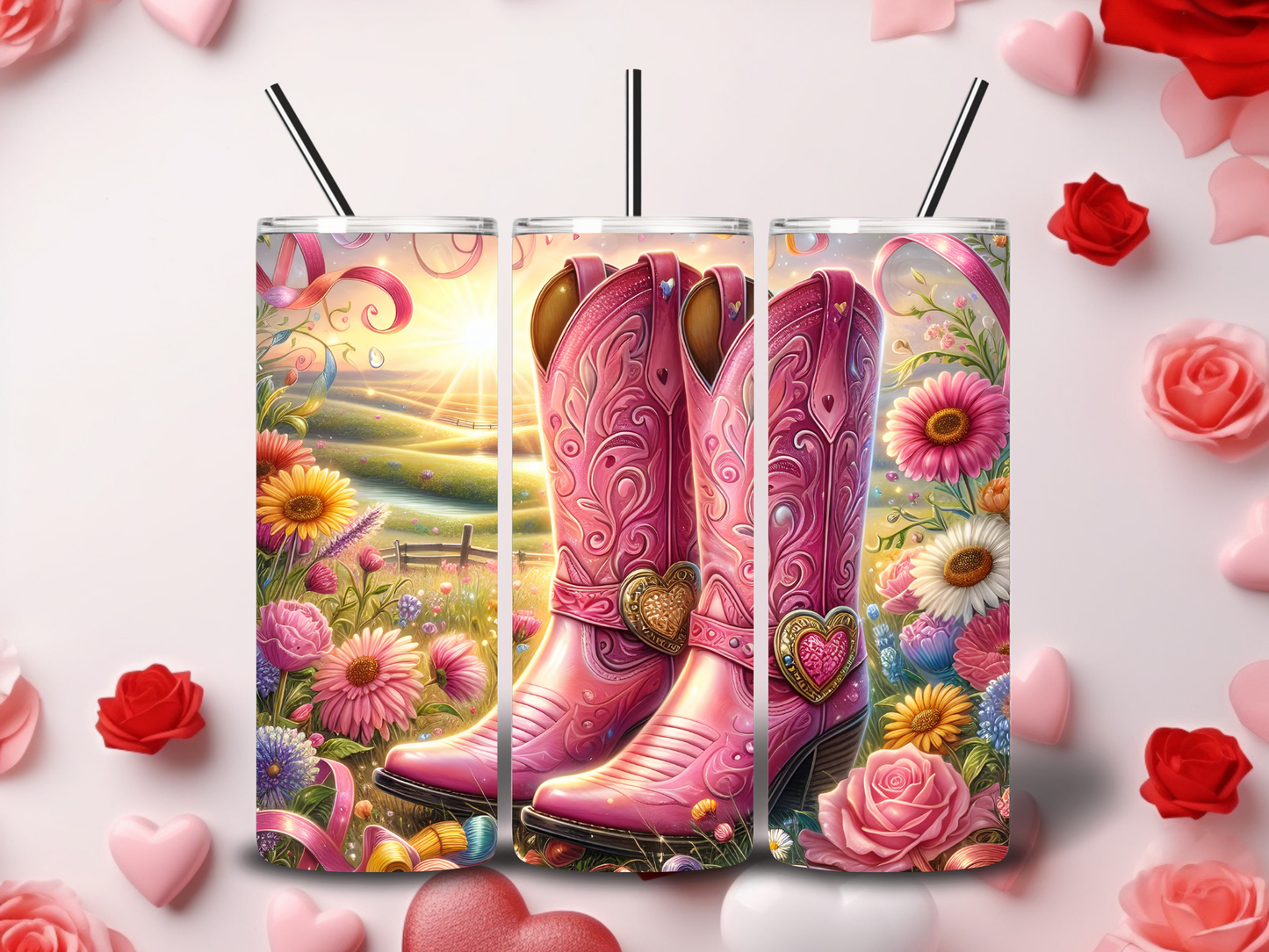 Farm Animals Valentine Tumblers