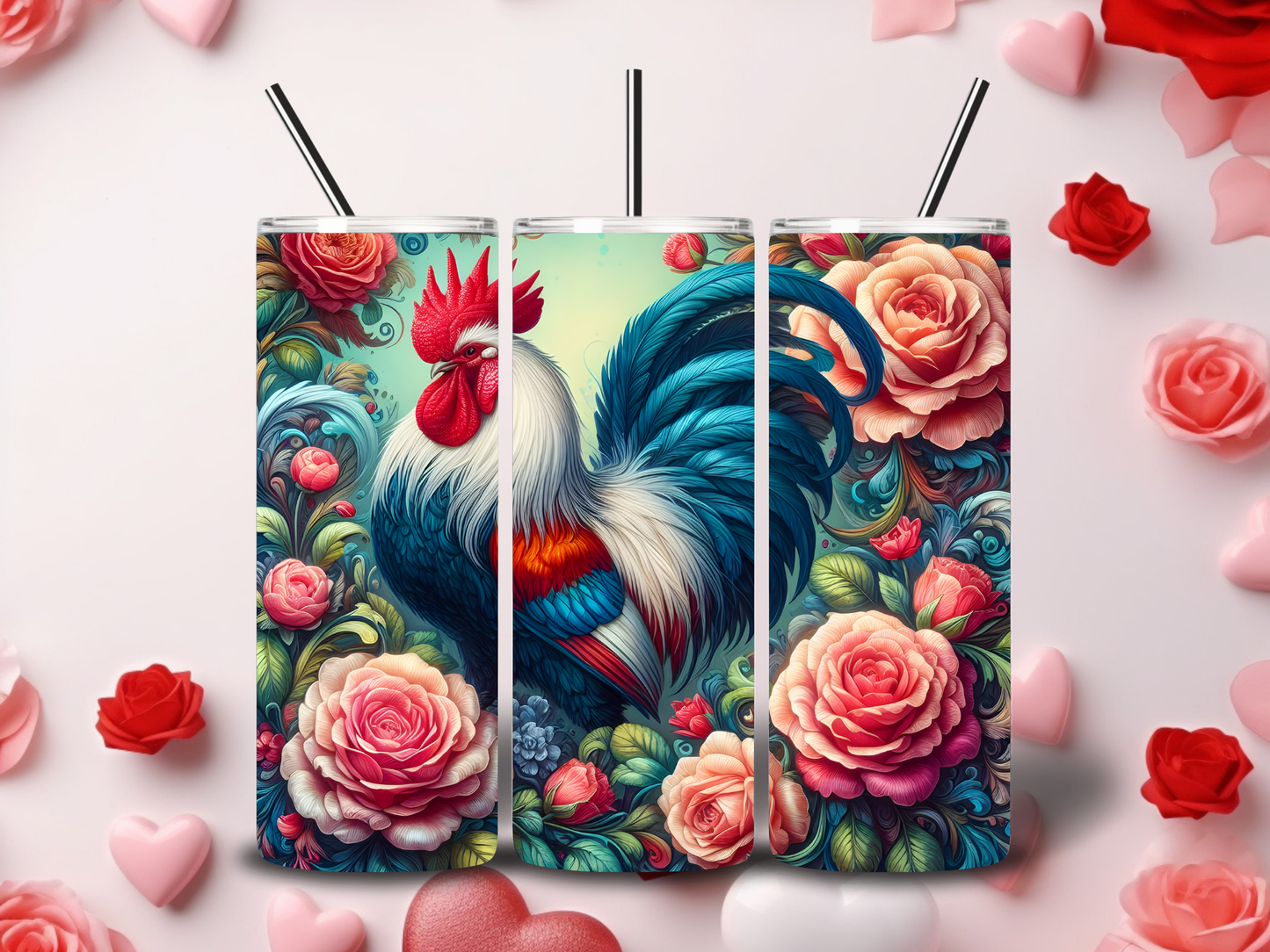 Farm Animals Valentine Tumblers