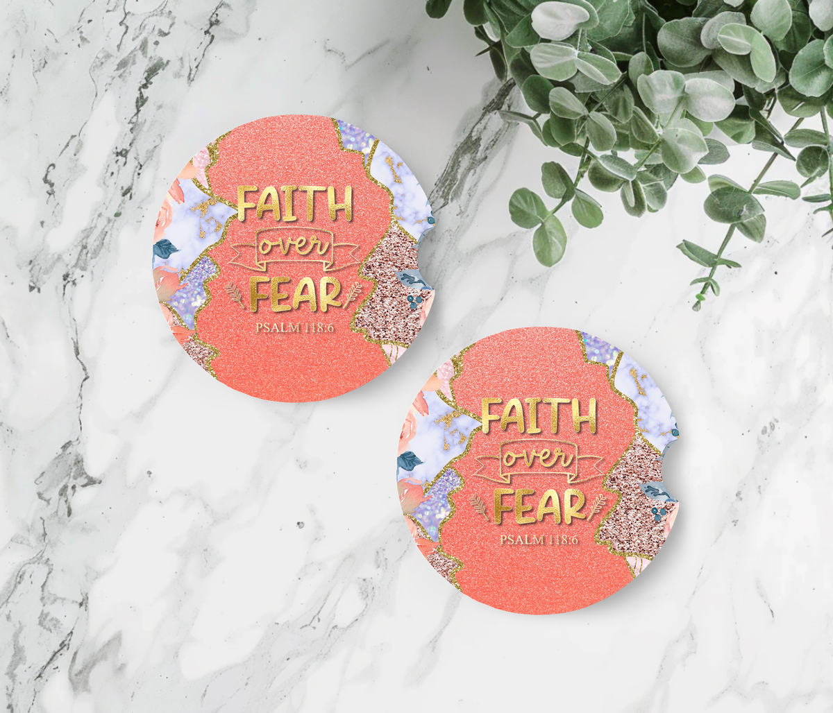 Bible Verse Car Coasters