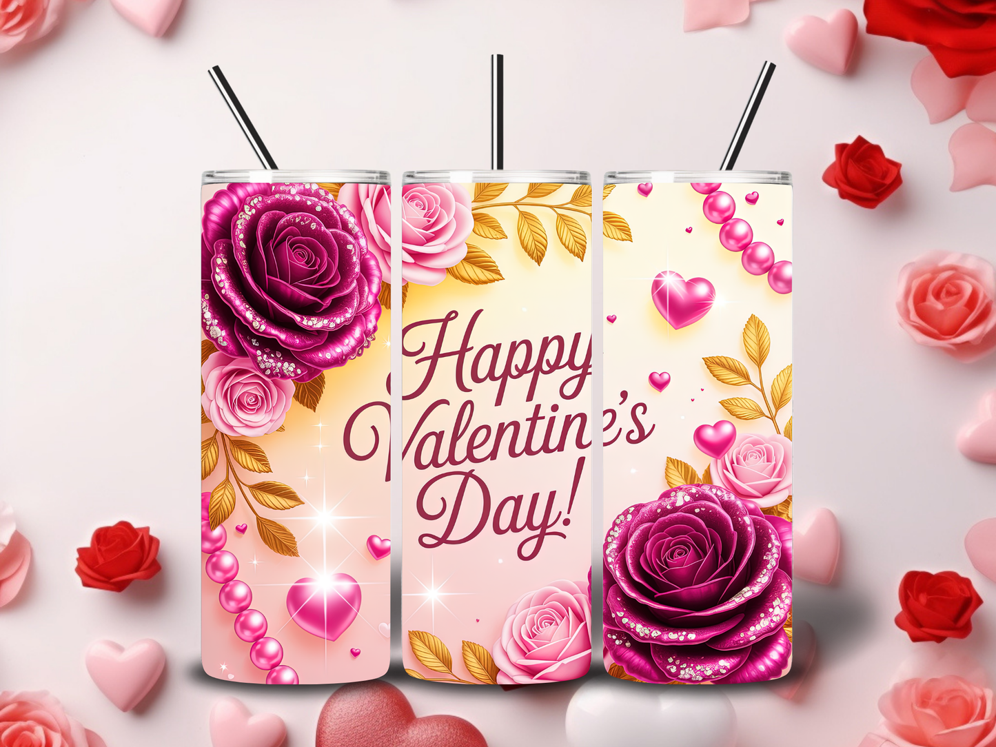 Happy Valentine's Day Tumblers