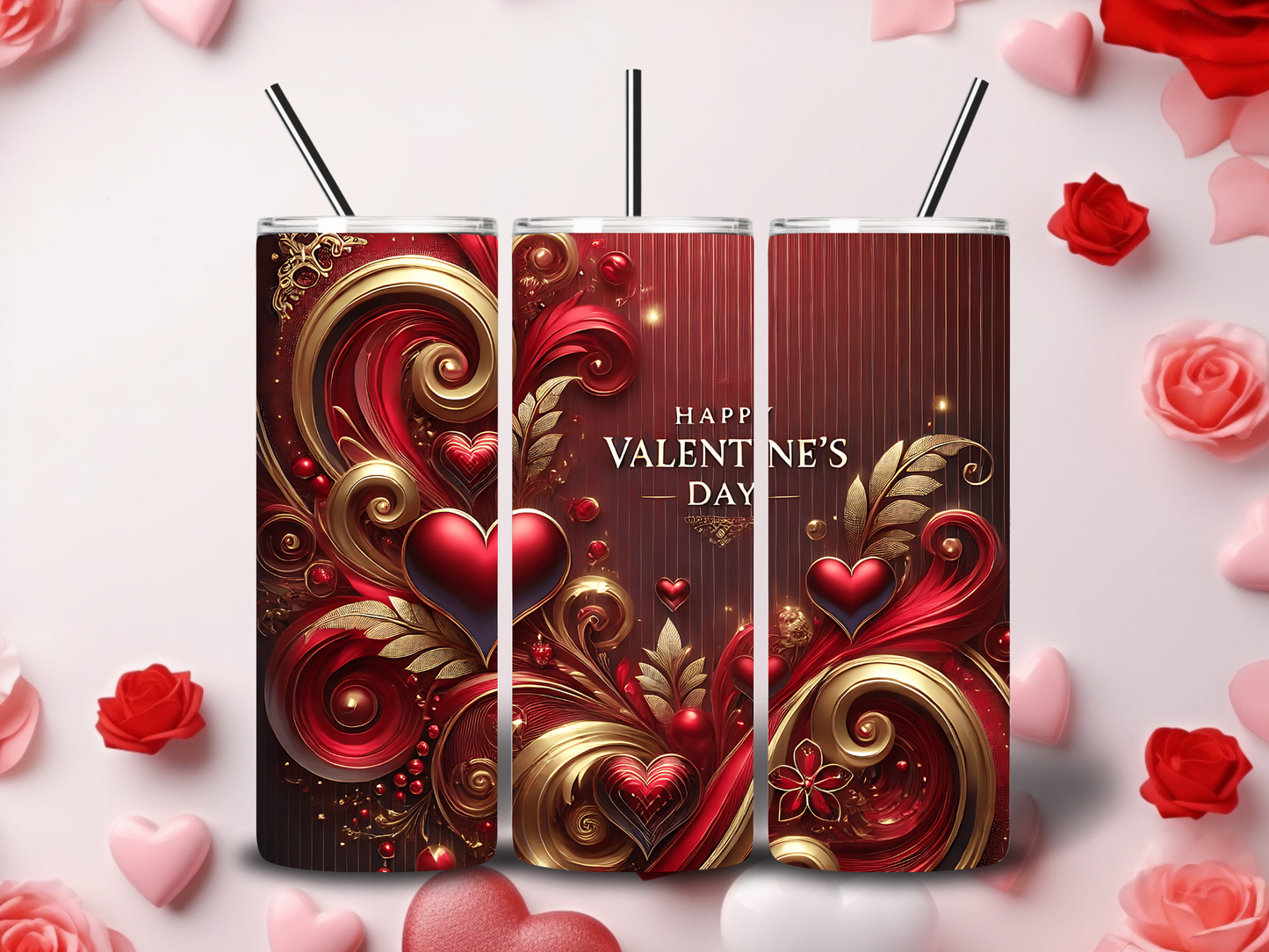 Happy Valentine's Day Tumblers