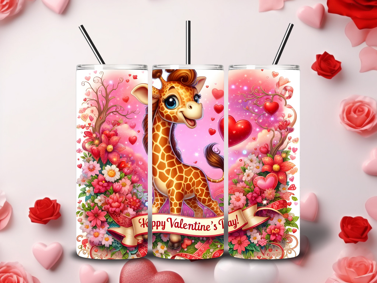 Happy Valentine's Day Tumblers