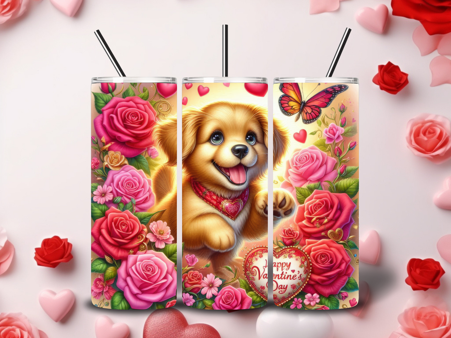 Happy Valentine's Day Tumblers