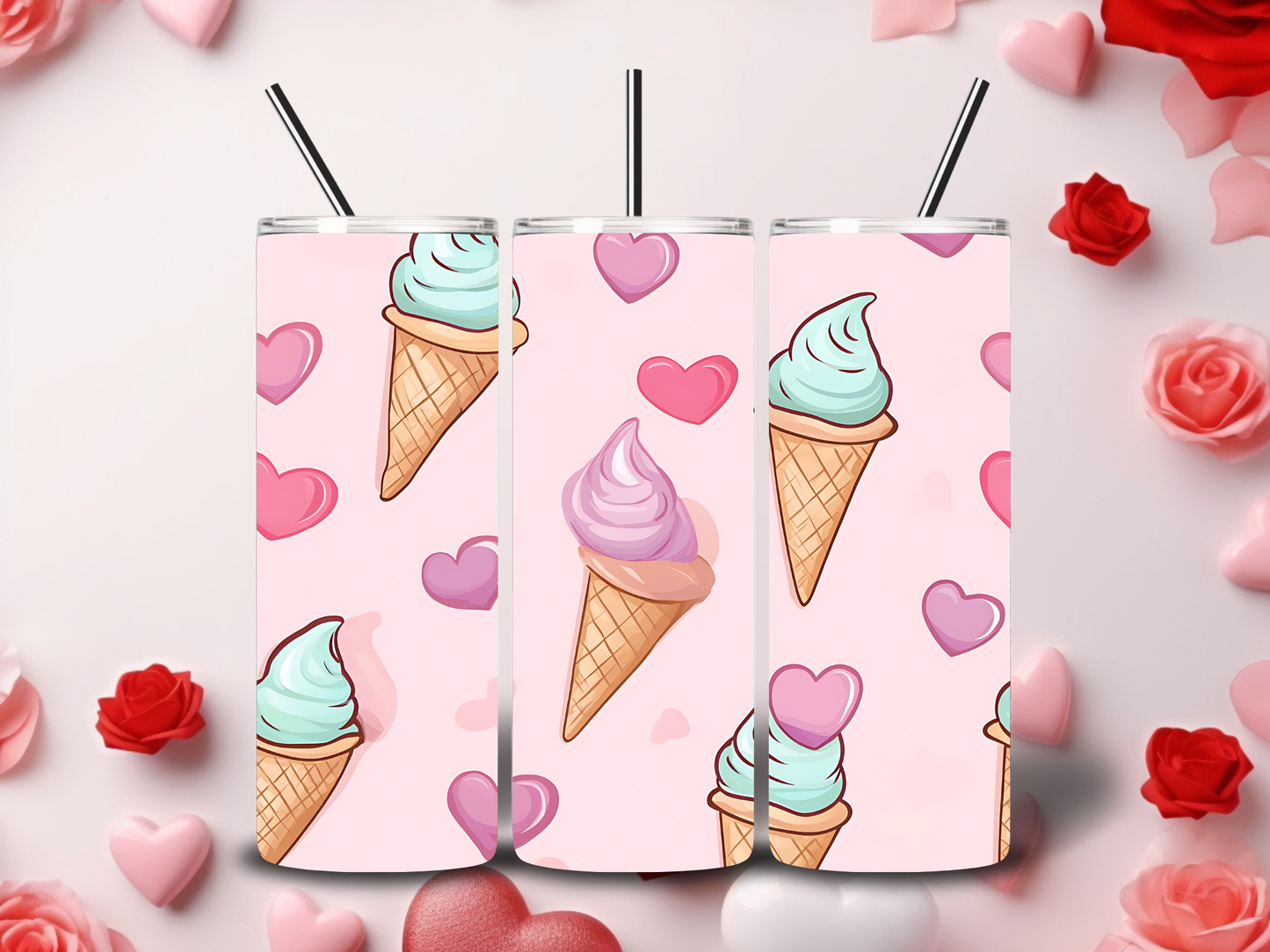 Ice Cream Cuties Valentine's Tumblers