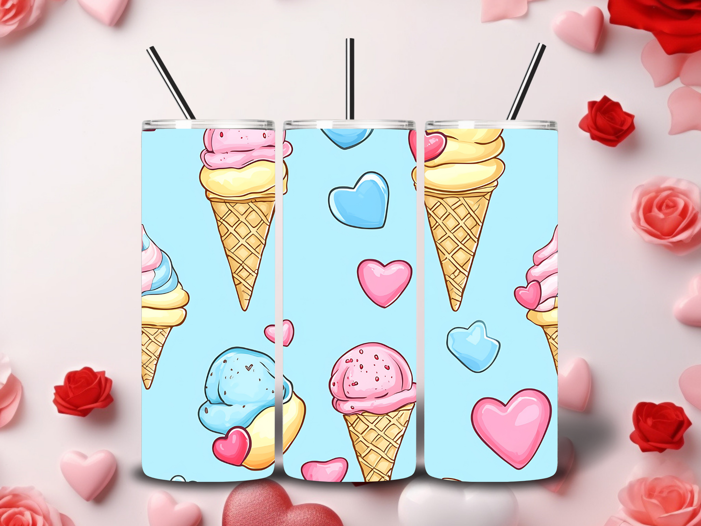 Ice Cream Cuties Valentine's Tumblers