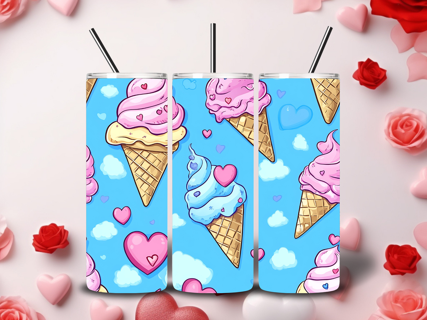 Ice Cream Cuties Valentine's Tumblers