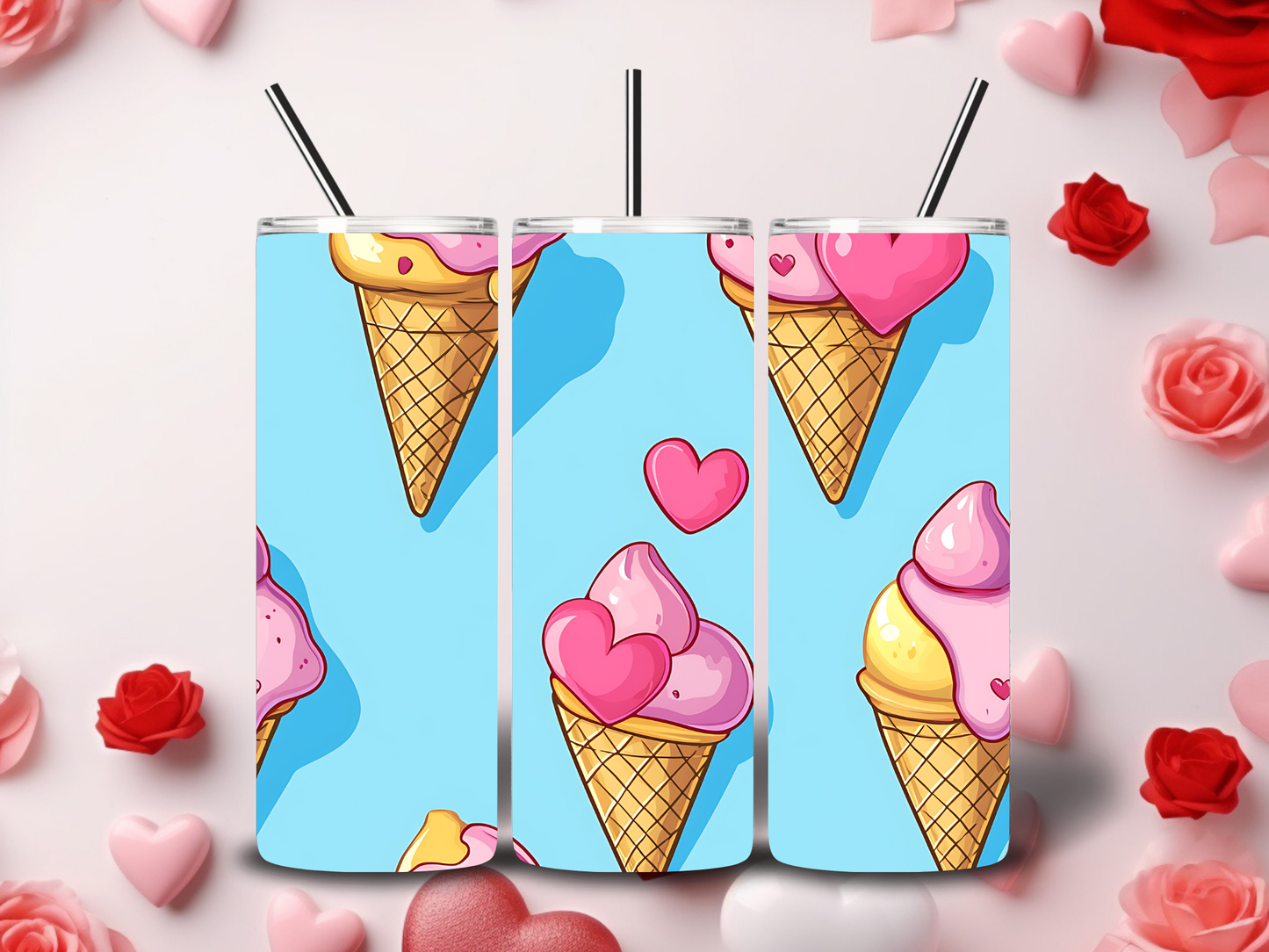 Ice Cream Cuties Valentine's Tumblers