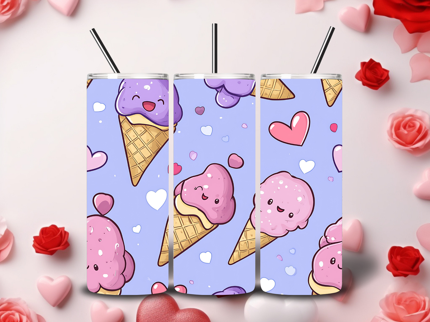 Ice Cream Cuties Valentine's Tumblers